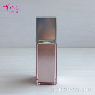 Emballage cosmétique Bouteille de lotion cosmétique de forme carrée 100 ml
